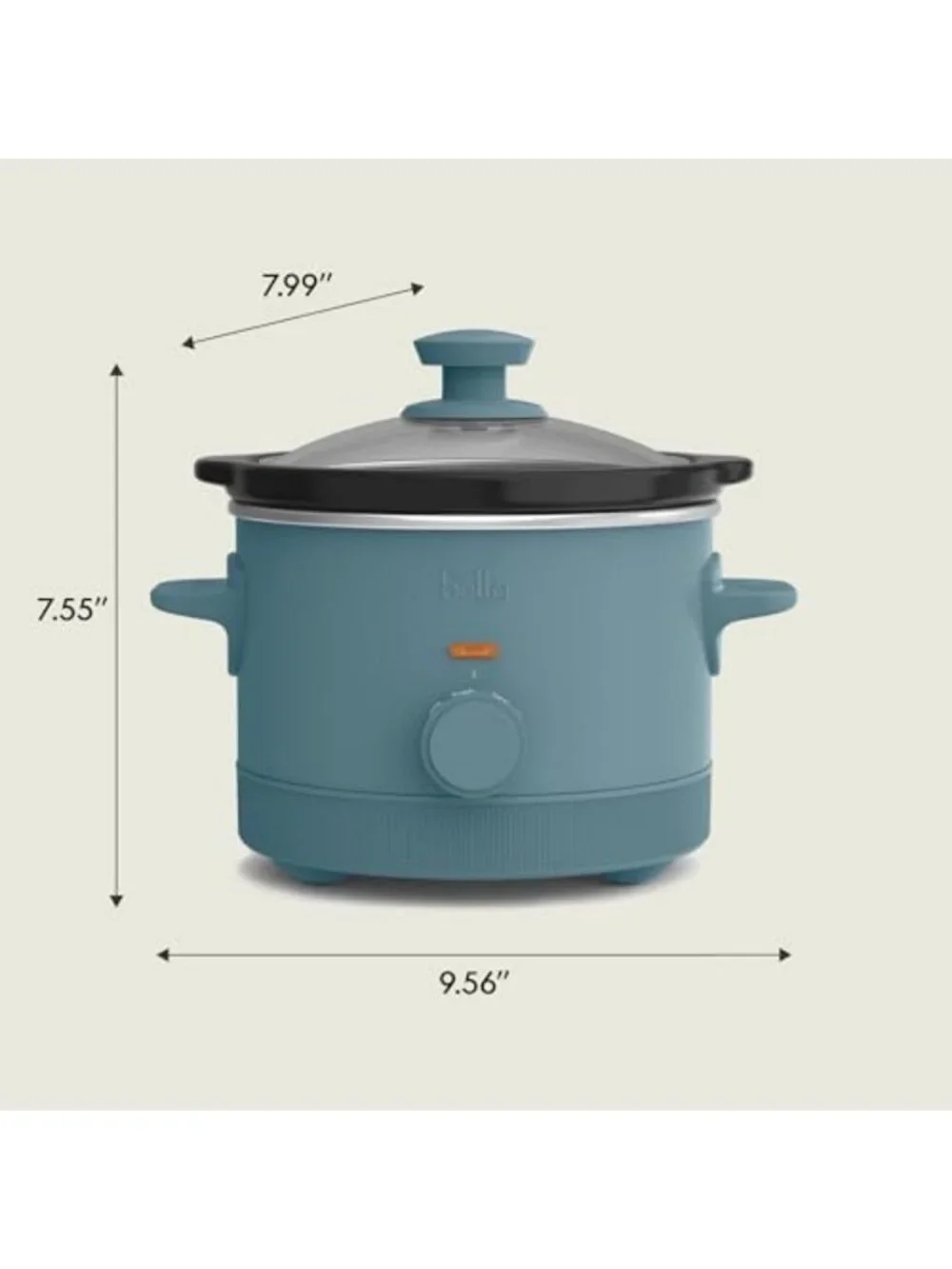 Non-Toxic 1.5qt Manual Slow Cooker with 3 Heat Settings - Perfect for Easy Meals
